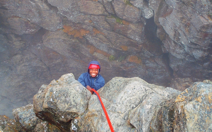 guided outdoor rock climbing